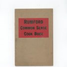 Rumford Common Sense Cook Book Cookbook Vintage