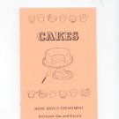Cakes Cookbook Regional New York Rochester Gas & Electric RGE