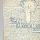 The Monrolog 1950 Year Book Yearbook Monroe Vintage New York Rochester Advertisements Signatures