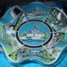 Walt Disney World The Magic Kingdom Fluted Glass Souvenir Dish