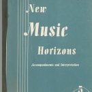 New Music Horizons Book 5 Accompaniments & Interpretation Vintage Silver Burdett Company