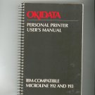 Okidata Microline 192 and 193 Owners Manual Not PDF