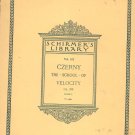 Schirmers Library Vol 162 Czerny Book I Vintage