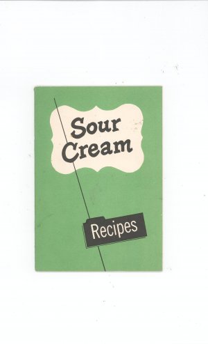 Vintage Dairylea Sour Cream Recipe / Cookbook