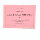 Twenty Four Early German Chorales Music For Brass No. 33 Robert King Music Company Vintage