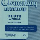 Flute or Piccolo Elementary Mathod Rubank Number 38 Vintage A. C. Petersen