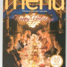 Happy Holidays Wegmans Menu Magazine Holiday 2008  Issue 31