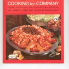 Good Housekeeping's Cooking For Company 9 Cookbook  Vintage 1967