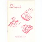 Desserts Cookbook by Rochester Gas & Electric Company Vintage Regional New York