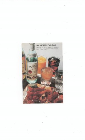 The Bacardi Party Book  Recipe Book / Cookbook