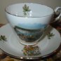 Cup And Saucer Souvenir Canada Gold Trim  Made In England
