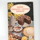 Bakers Chocolate And Coconut Favorites Cookbook 1962 First Printing  by General Foods Vintage