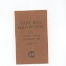 Easy Key Handbook Of Square Dance Fundamentals Complete Vintage 1955