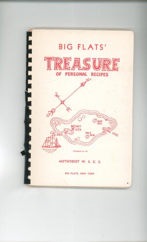 Big Flats' Treasure Of Personal Recipes Cookbook Vintage Regional New York Methodist Church