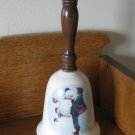 Gorham Snow Sculpture Norman Rockwell Collector Bell 1976 Fine China
