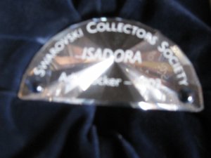 Swarovski Title Plaque Isadora Complete With Box 602383