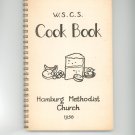 Vintage W.S.C.S. Cook Book Cookbook Regional Hamburg Methodist Church 1958