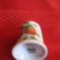 Strawberries Thimble by Palissy China England  With Information Card