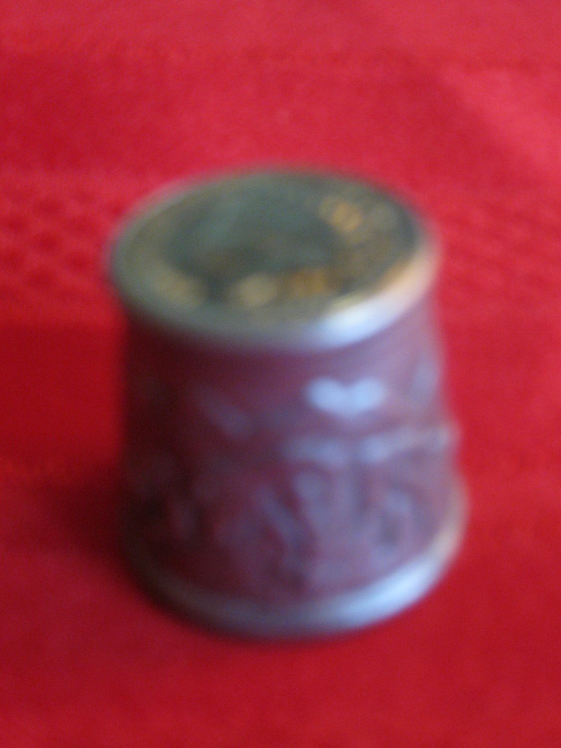 Unique Thimble 1903 Indian Head Penny Buffalo Tepee Metal Large