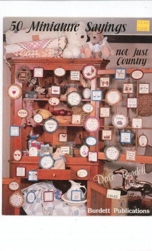 50 Miniature Sayings Not Just Country by Dale Burdett 1984