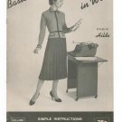 Vintage Basic Dress Fashions In Wool Styled by Hilde Knit Volume 86  1958