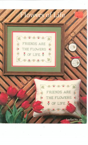Flowers Of Life Country Crafts Leaflet Number 29 Pat Waters Cross Stitch