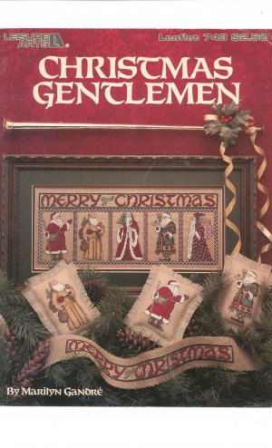 Christmas Gentlemen Cross Stitch by Marilyn Ganore Leisure Arts 743