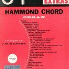 34 Hit Parade Extras Hammond Chord Organ by J. M. Hanert Words & Music Vintage