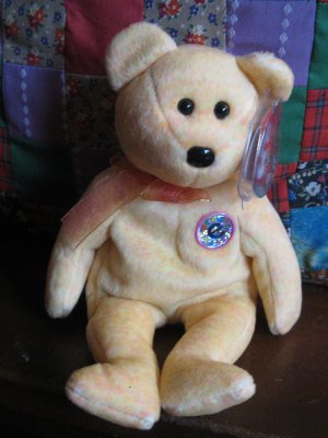 Ty Sunny Bear With Tag Retired Beanie Baby