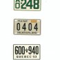 Lot Of 3 1953 License Plates Miniature New Hampshire Maine Quebec General Mills