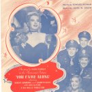 Vintage You Came Along Sheet Music Famous Music Corp.