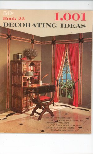 Vintage 1001 Decorating Ideas Book 23 Conso 1966