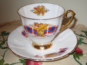 Windsor Royal Canadian Tartan Cup & Saucer Bone China England