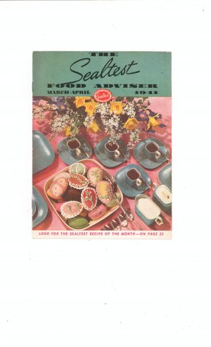 The Sealtest Food Adviser March April 1941 Cookbook Vintage