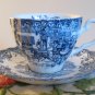Coaching Scenes Hunting Country Johnson Bros Cup & Saucer Ironstone England