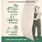 Vintage Johns Manville Asbestos Flexboard Home Industry Farm Advertising Brochure 1953