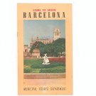 Vintage Come To Spain Barcelona Travel Brochure / Guide