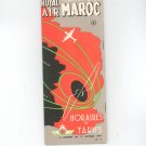 Vintage Royal Air Maroc Horaires Et Tarifs Octobre 1959 October  Travel Brochure / Guide