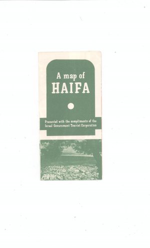 Vintage A Map Of HAIFA Israel Government Tourist Corporation  Travel Brochure / Guide