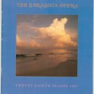 The Sarasota Opera Twenty Eighth Season 1987 Souvenir