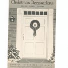 Vintage Christmas Decorations Bulletin 379 By Cornell Extension 1939
