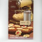 Vintage Sunbeam Portable Electric Cookery Cookbook With Instructions By Bonnie Brown 875020089