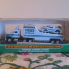 2001 Miniature Hess Racer Transport Complete With Box