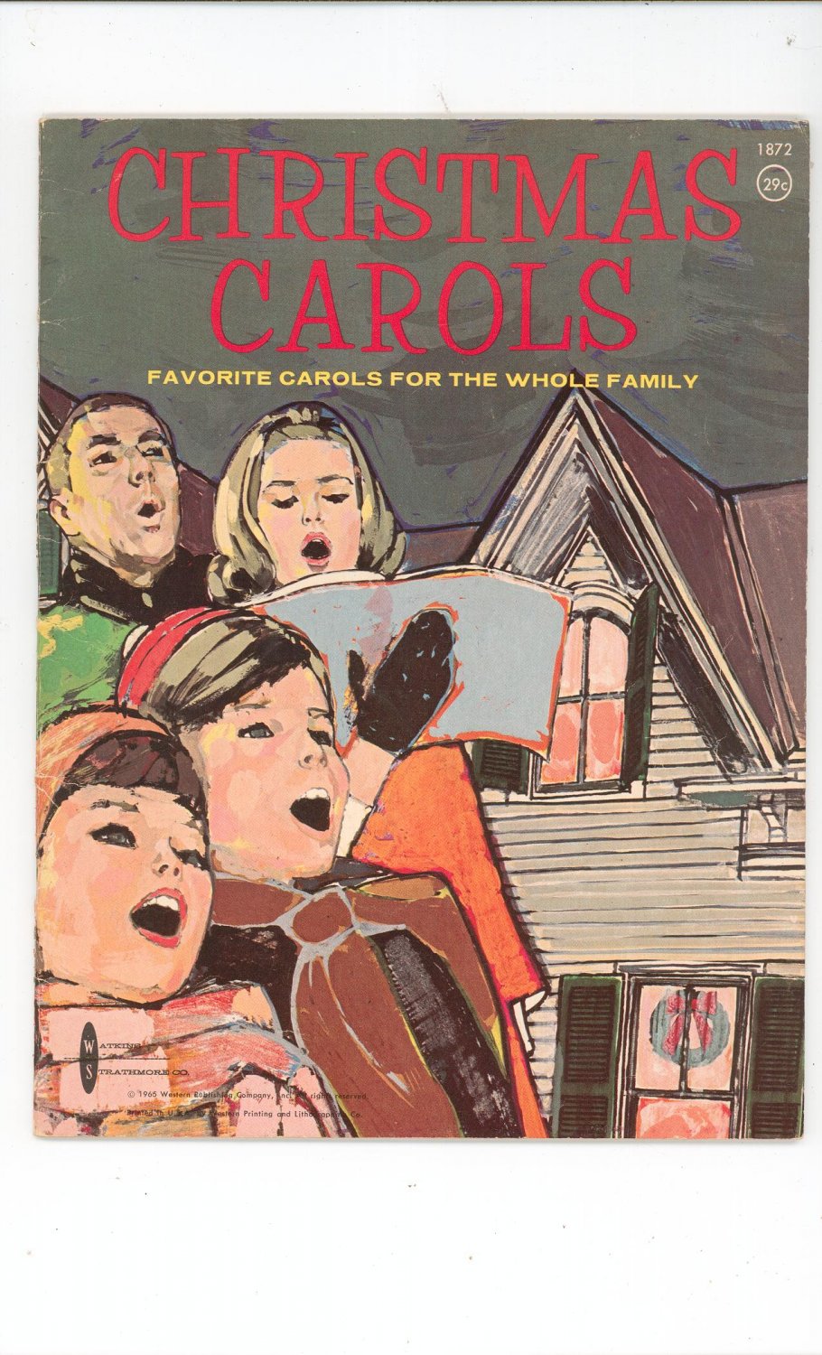 Vintage Christmas Carols By Karl Schulte Western Publishing Co.