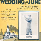 A Hill Billy Wedding In June Vintage Sheet Music Calumet Music Company