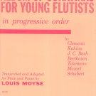 Album Of Sonatinas For Young Flutists Progressive Flute & Piano Music Book Vintage G. Schirmer