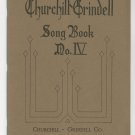 Vintage Churchill Grindell Song Book No. IV Number 4
