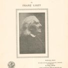 Vintage Liebestraum No. 3 Nocturne Listz Sheet Music Progressive Series Compositions No. 819
