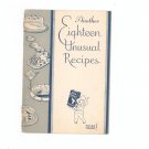 Vintage Another Eighteen Unusual Recipes Cookbook Jack Frost Sugar Third Volume 1934