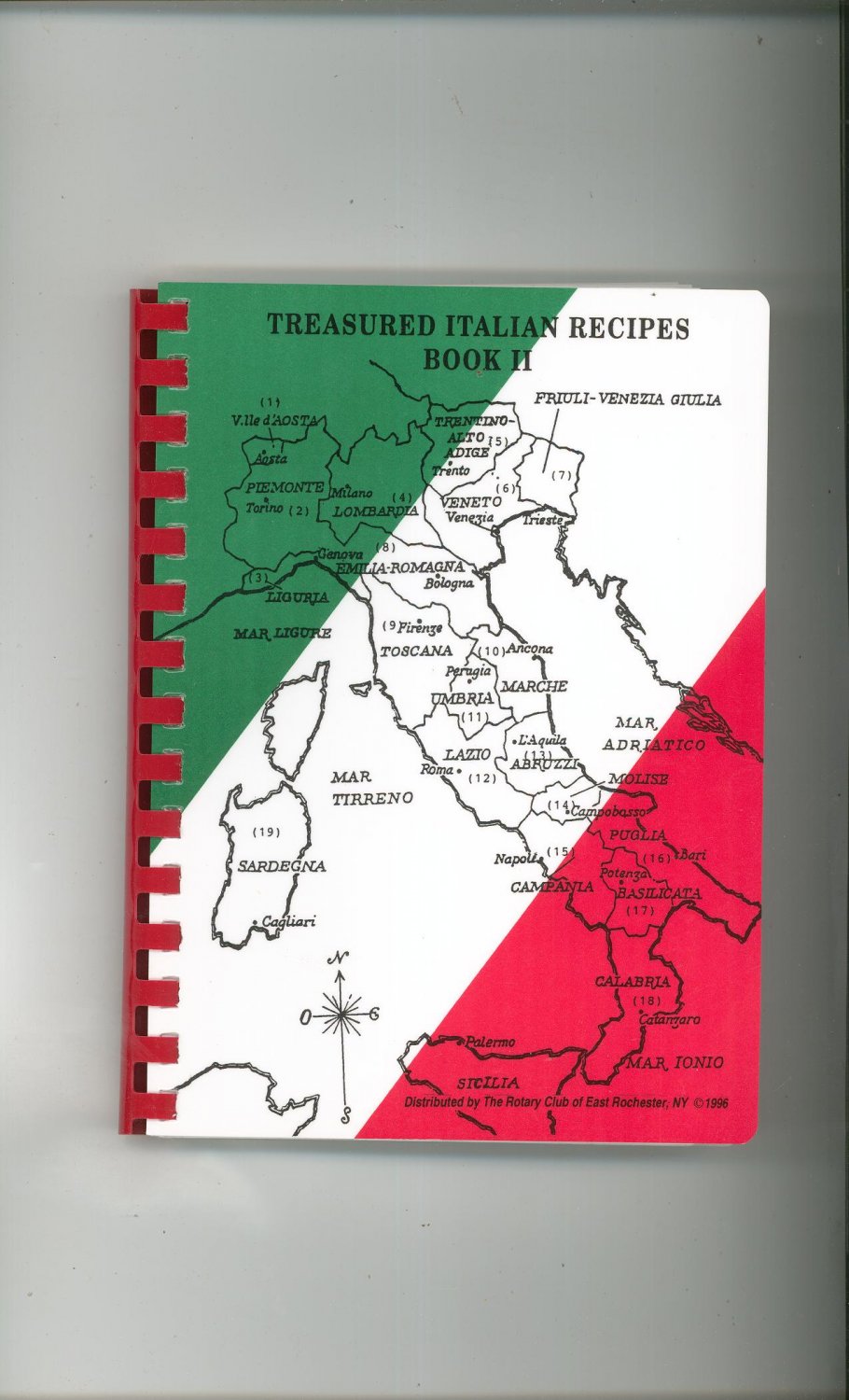 Treasured Italian Recipes Book II Cookbook Rotary Club East Rochester NY 0962762016